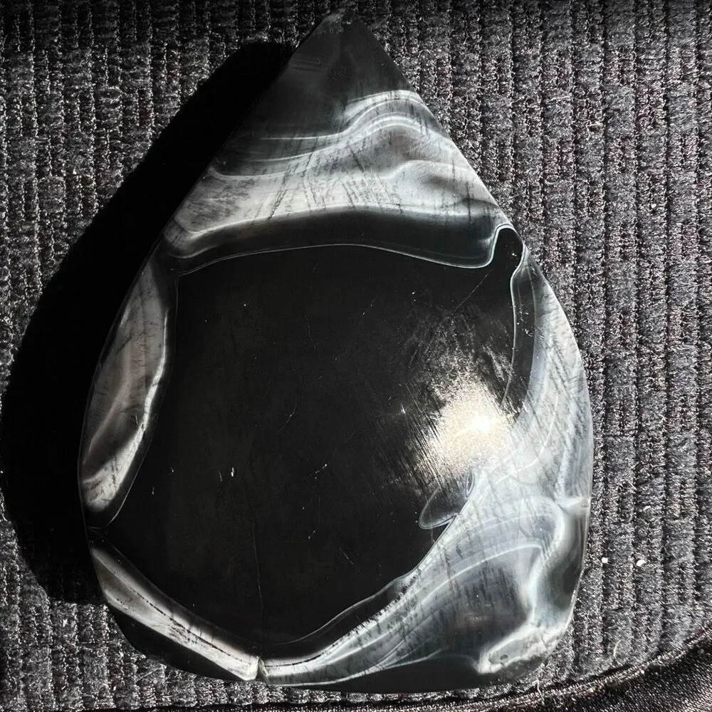 Black Agate Crystal Tear Drop‎ (3) - Picture 5 of 16